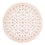 Persisk tæppe - Tabriz rundt  - 152 x 146 cm - creme