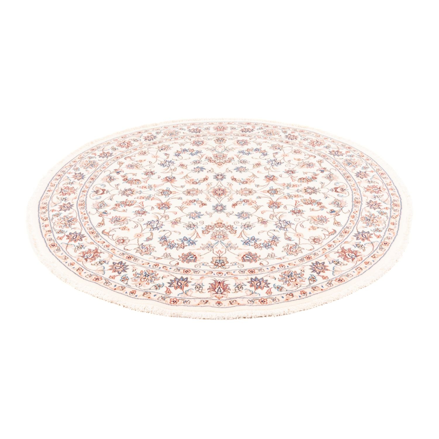 Persisk tæppe - Tabriz rundt  - 152 x 146 cm - creme