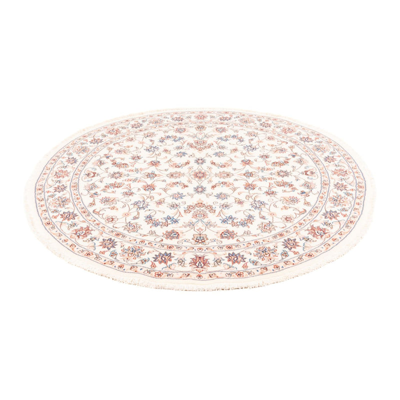 Persisk tæppe - Tabriz rundt  - 152 x 146 cm - creme