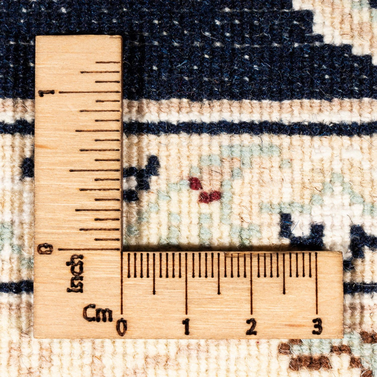 Persisk tæppe - Nain - Premium - 158 x 105 cm - mørkeblå