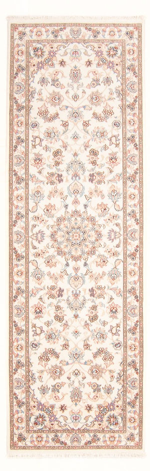 Løber Persisk tæppe - Tabriz - Royal - 250 x 80 cm - creme