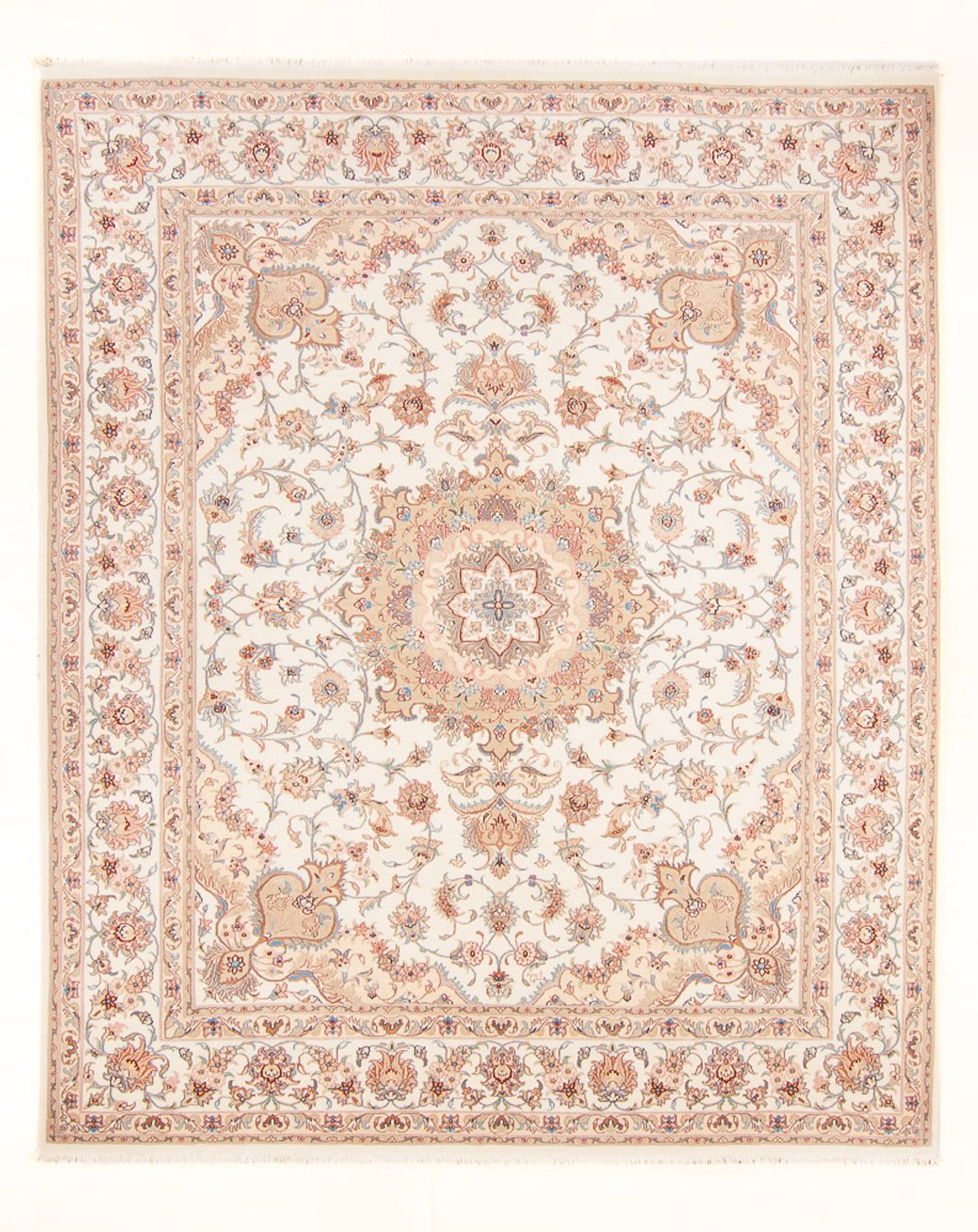 Persisk tæppe - Tabriz - Royal - 252 x 200 cm - creme