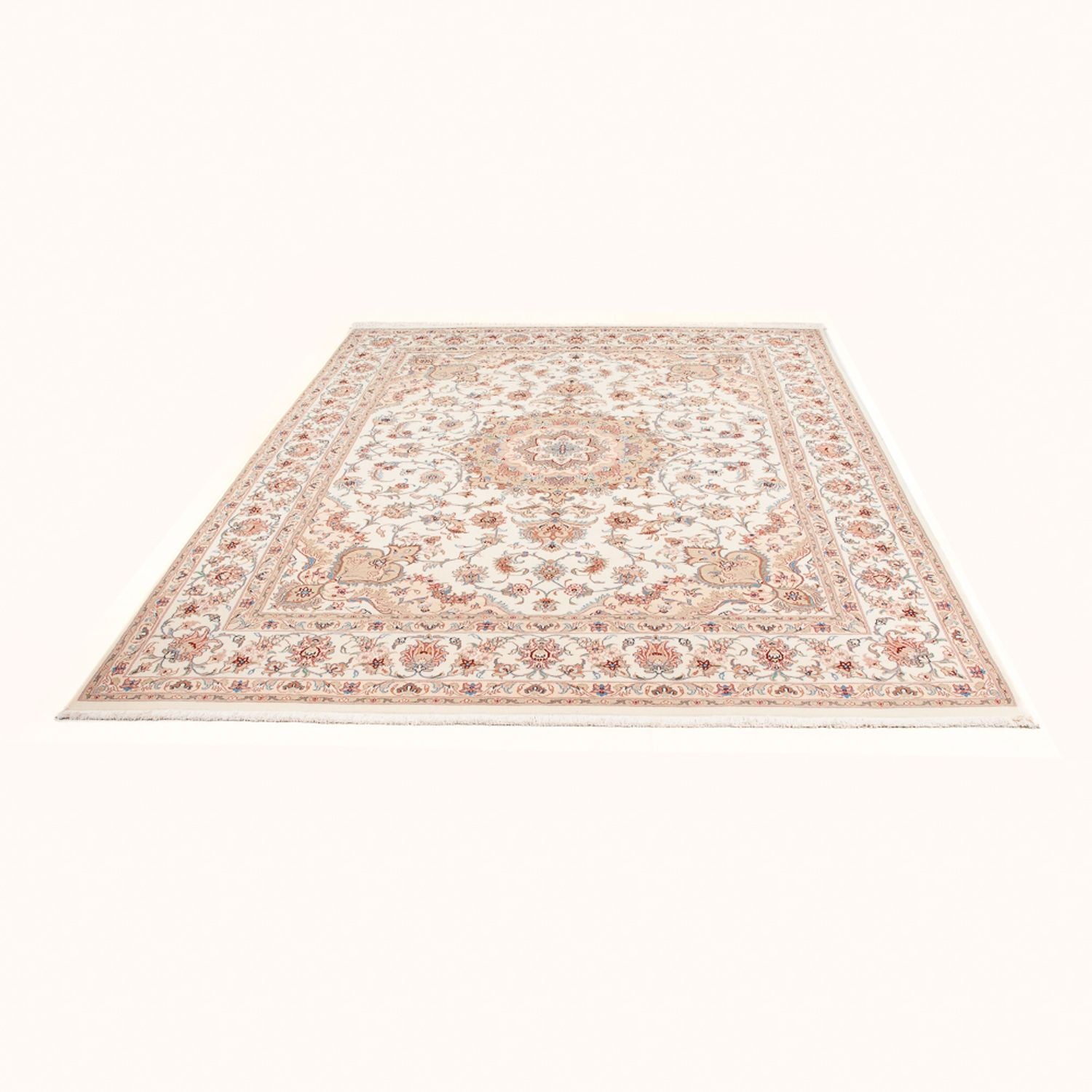 Persisk tæppe - Tabriz - Royal - 252 x 200 cm - creme