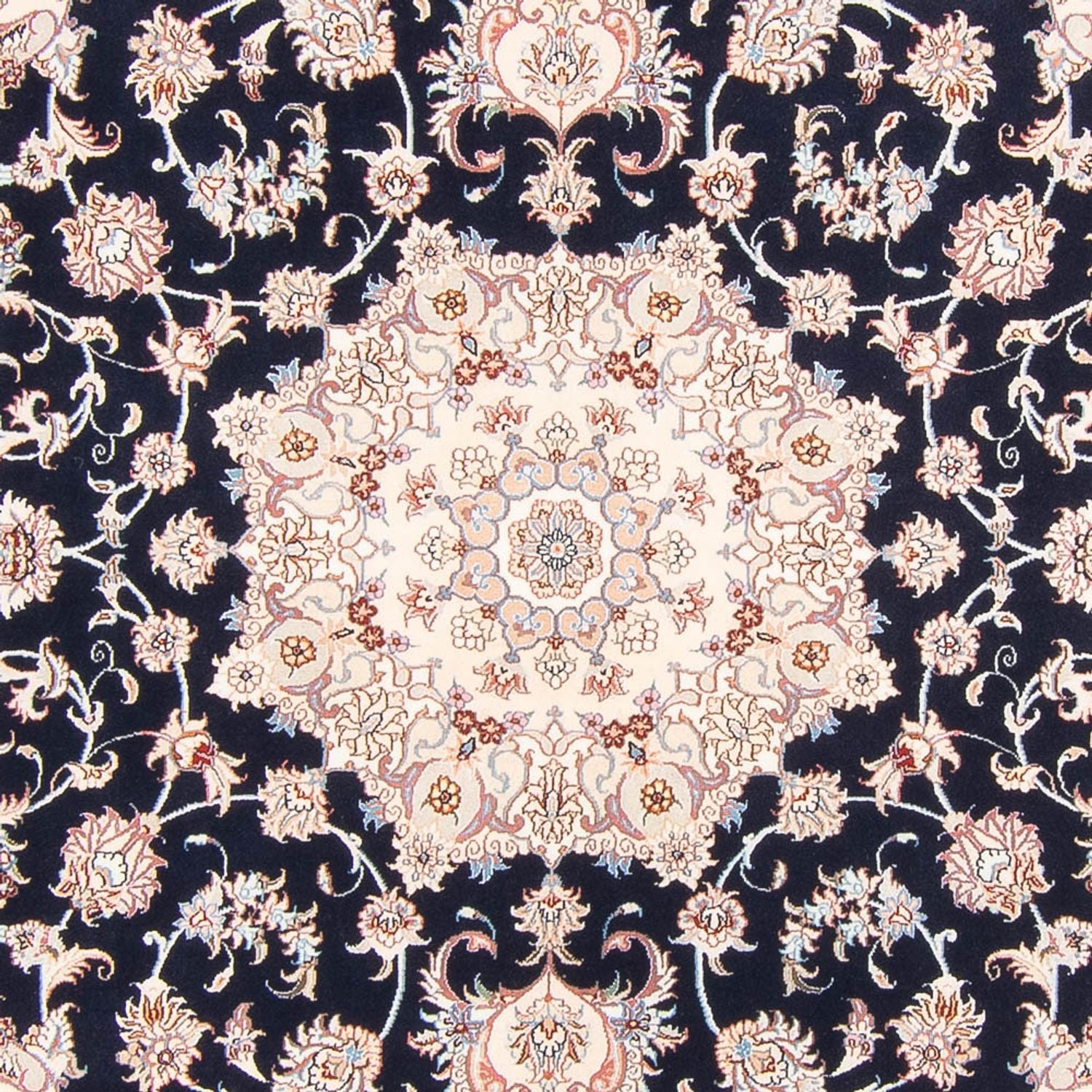 Persisk tæppe - Tabriz - Royal - 250 x 198 cm - mørkeblå