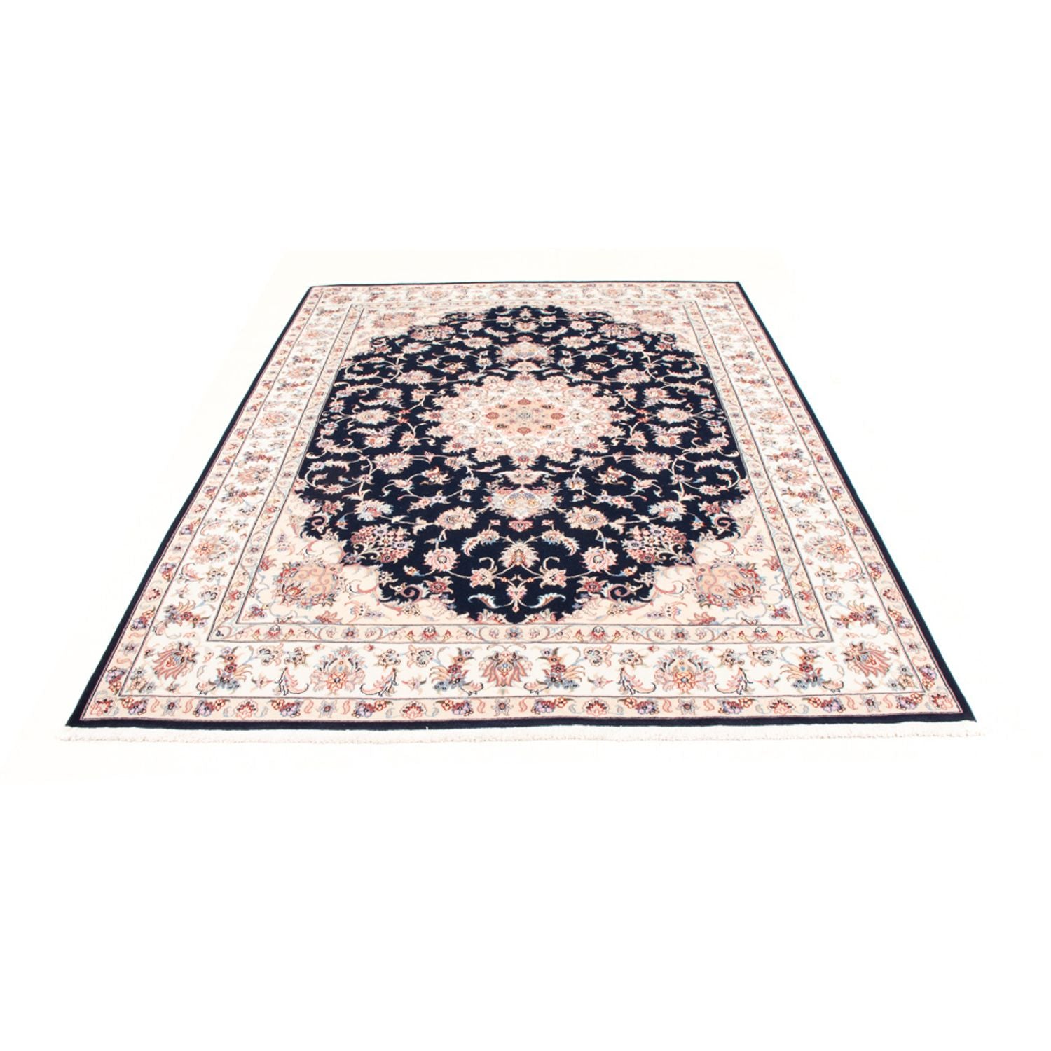 Persisk tæppe - Tabriz - Royal - 233 x 168 cm - mørkeblå