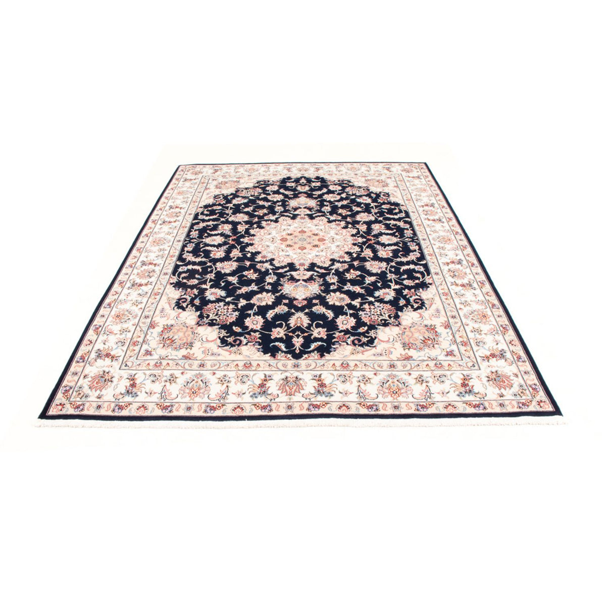 Persisk tæppe - Tabriz - Royal - 233 x 168 cm - mørkeblå