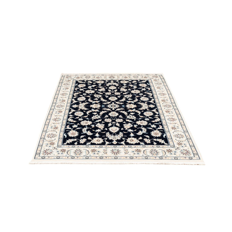 Persisk tæppe - Nain - Premium - 182 x 120 cm - mørkeblå