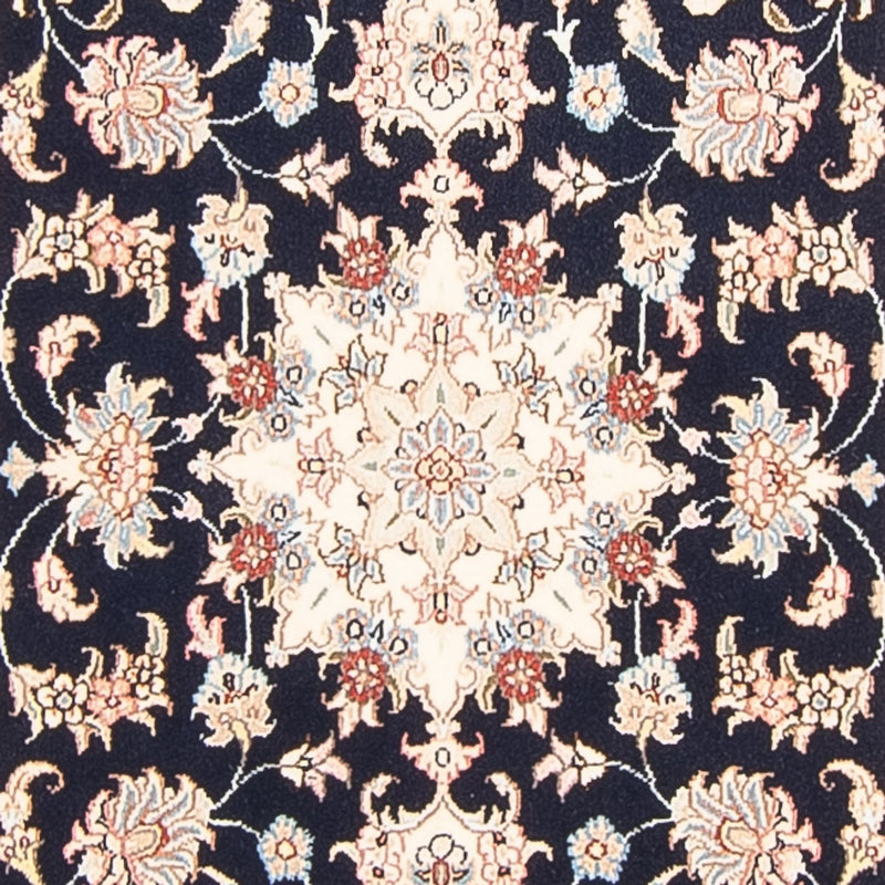 Løber Persisk tæppe - Tabriz - Royal - 297 x 80 cm - mørkeblå