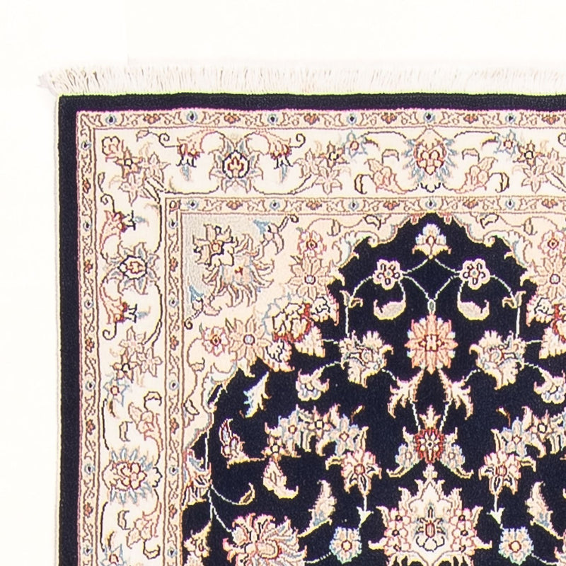 Løber Persisk tæppe - Tabriz - Royal - 297 x 80 cm - mørkeblå