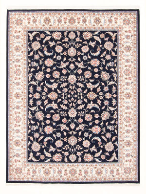 Persisk tæppe - Tabriz - Royal - 201 x 153 cm - mørkeblå