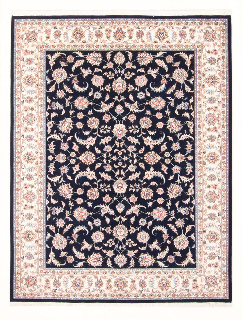 Persisk tæppe - Tabriz - Royal - 201 x 153 cm - mørkeblå
