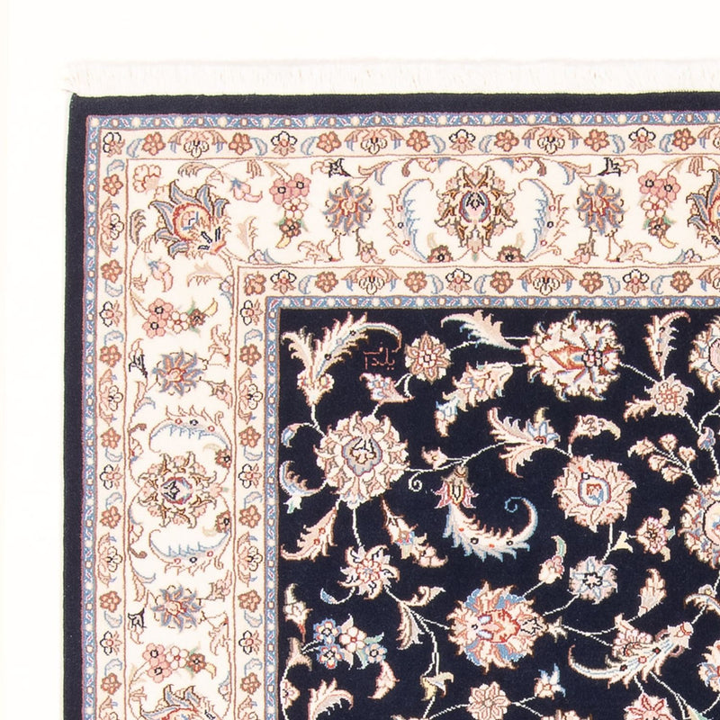 Persisk tæppe - Tabriz - Royal - 201 x 153 cm - mørkeblå