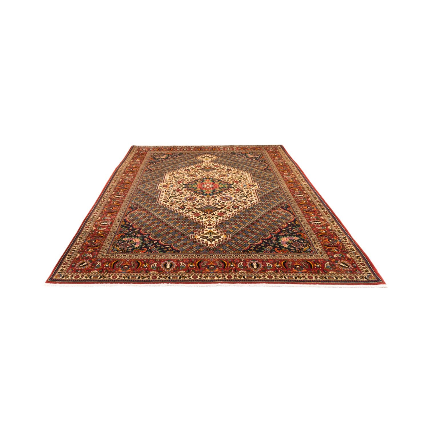 Persisk tæppe - Nomadisk - 305 x 206 cm - mørk beige
