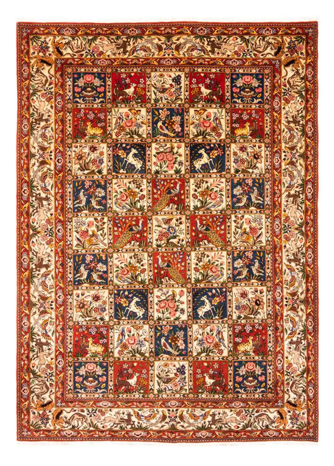 Persisk tæppe - Nomadisk - 291 x 204 cm - mørk beige