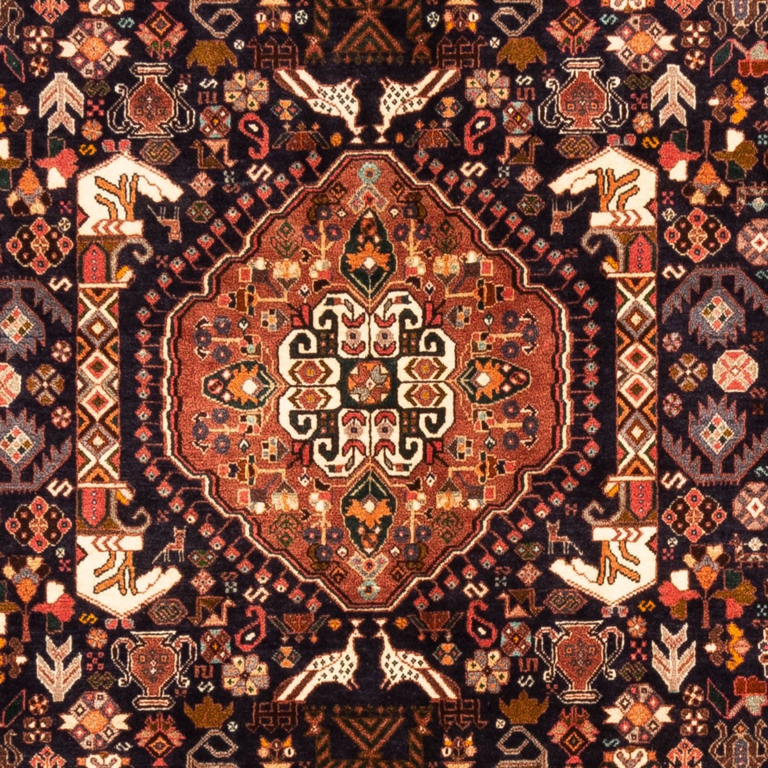 Persisk tæppe - Nomadisk - 250 x 160 cm - mørkeblå