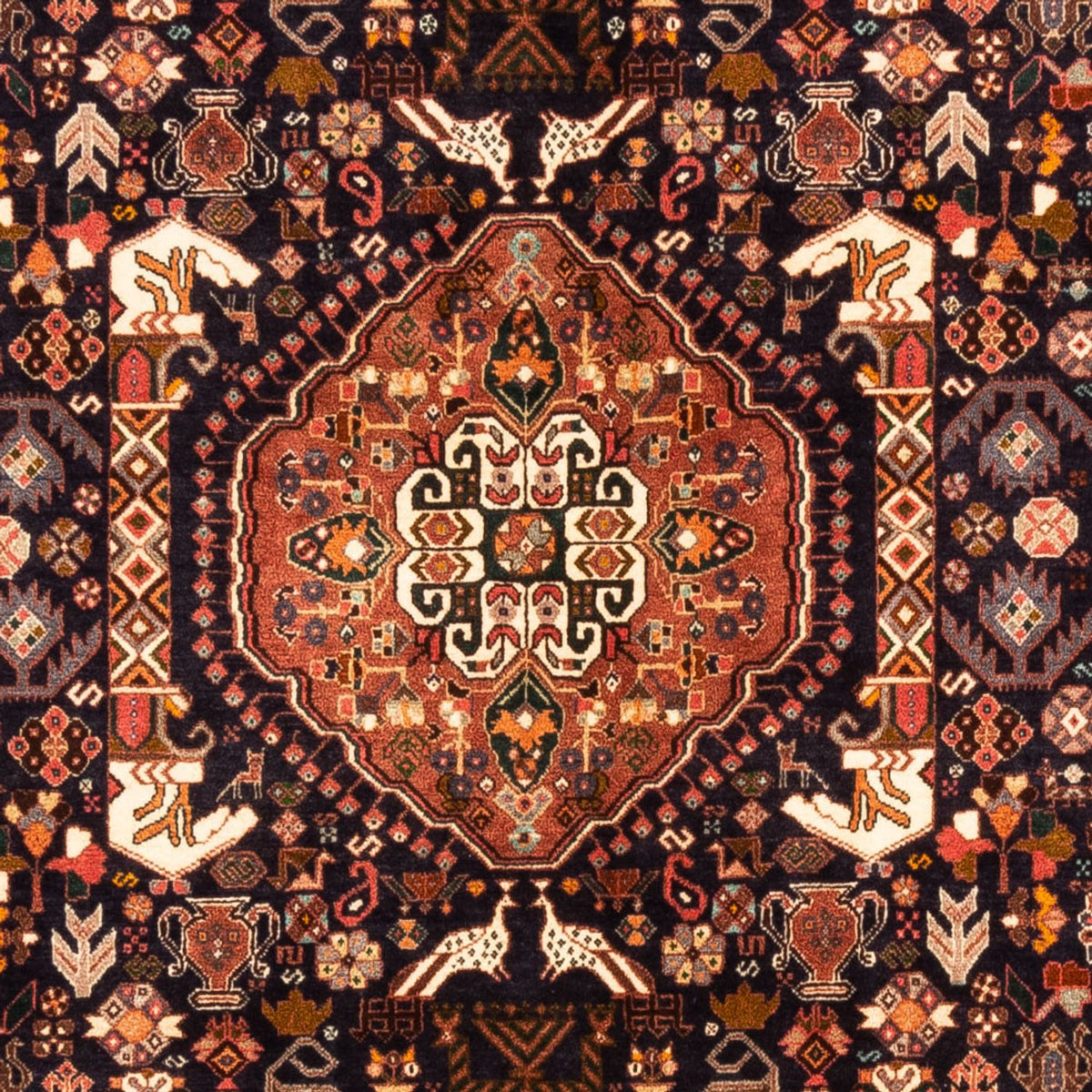 Persisk tæppe - Nomadisk - 250 x 160 cm - mørkeblå