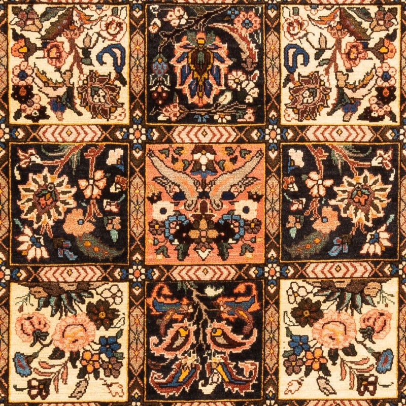 Persisk tæppe - Nomadisk firkantet  - 207 x 199 cm - mørk beige