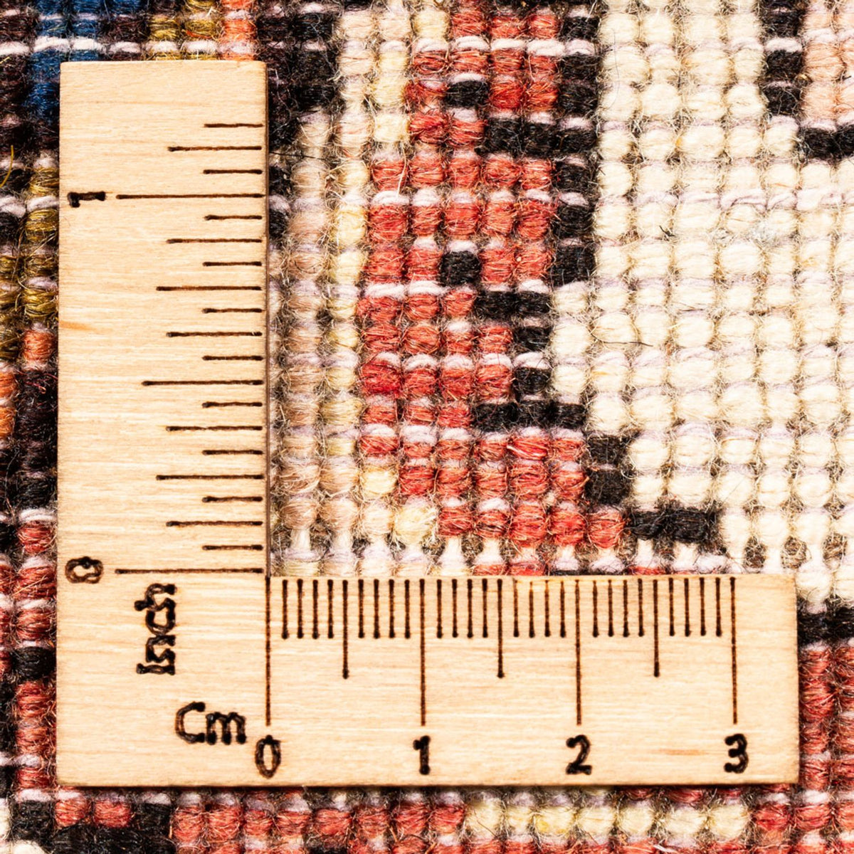 Persisk tæppe - Nomadisk firkantet  - 207 x 199 cm - mørk beige