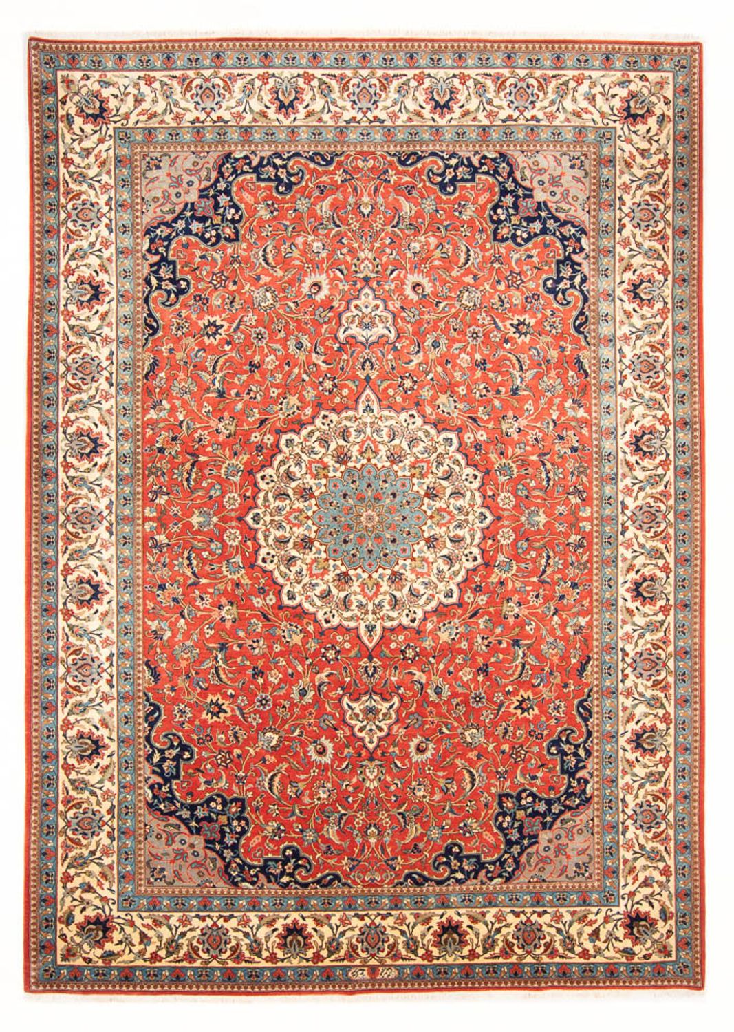 Persisk tæppe - Ghom - 317 x 220 cm - rød