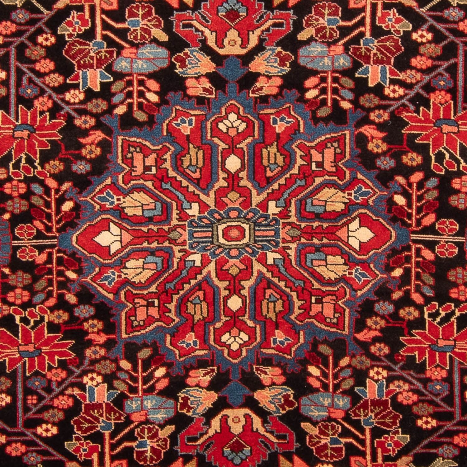 Persisk tæppe - Nomadisk - 280 x 198 cm - mørkeblå