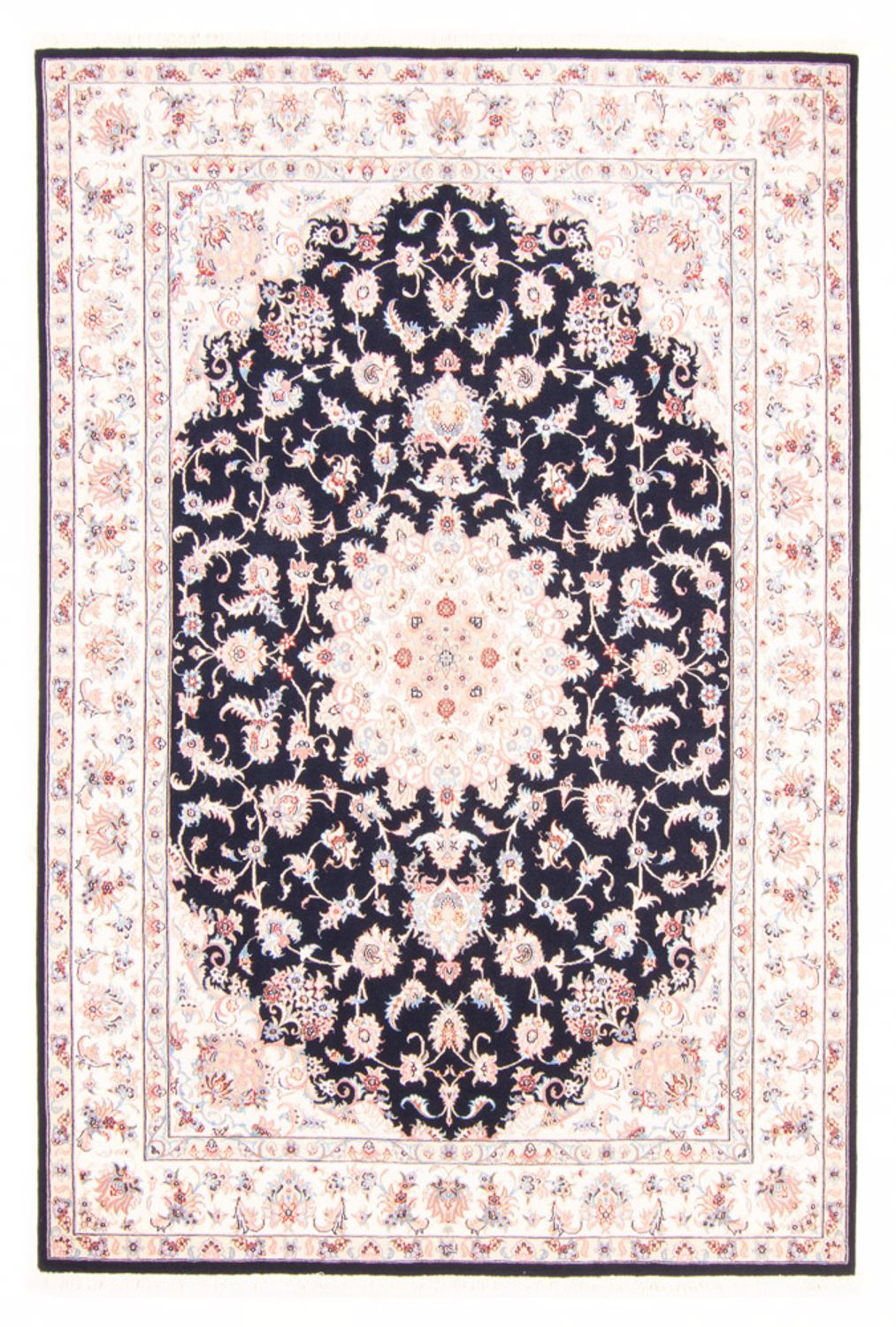 Persisk tæppe - Tabriz - Royal - 234 x 168 cm - mørkeblå