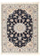 Persisk tæppe - Nain - Premium - 132 x 74 cm - mørkeblå