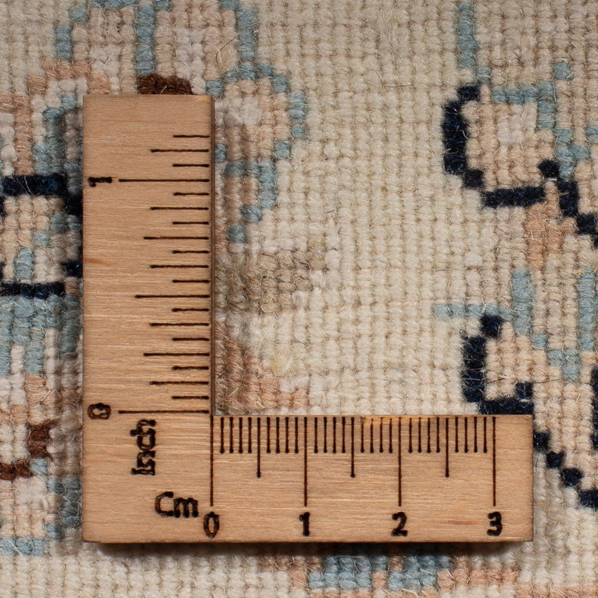 Persisk tæppe - Nain - Premium - 132 x 74 cm - mørkeblå