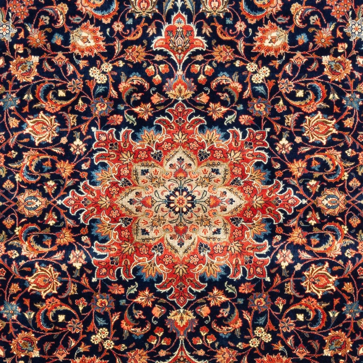 Persisk tæppe - Classic - 255 x 180 cm - mørkeblå