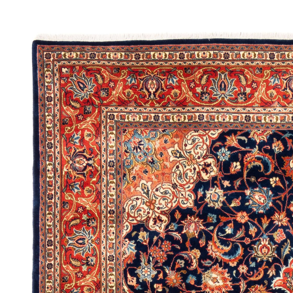 Persisk tæppe - Classic - 255 x 180 cm - mørkeblå