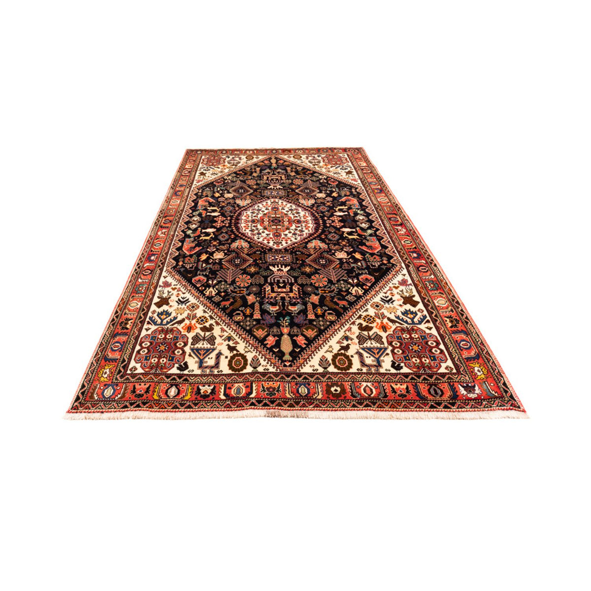 Persisk tæppe - Nomadisk - 252 x 155 cm - mørkeblå