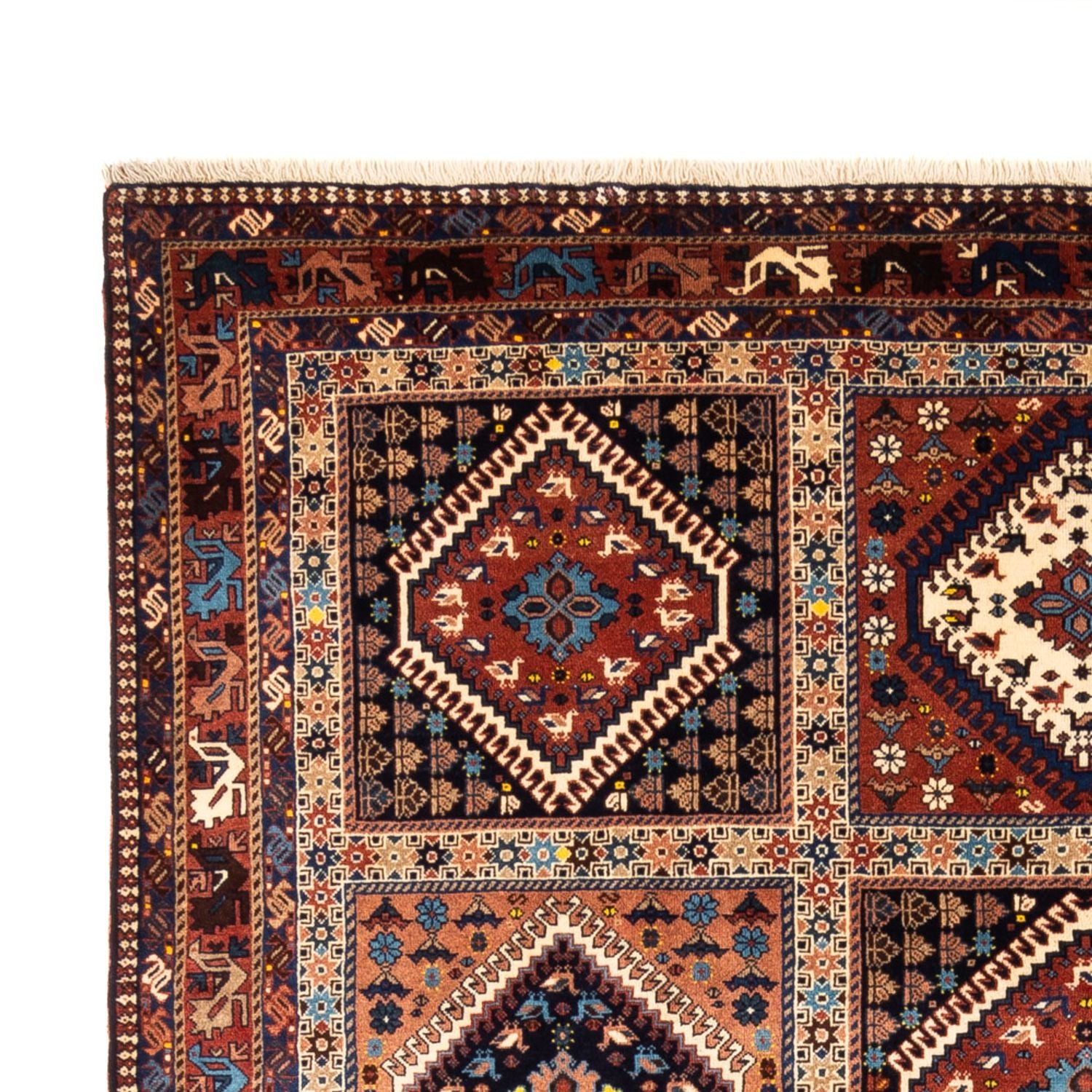 Persisk tæppe - Nomadisk - 306 x 206 cm - bordeaux rød