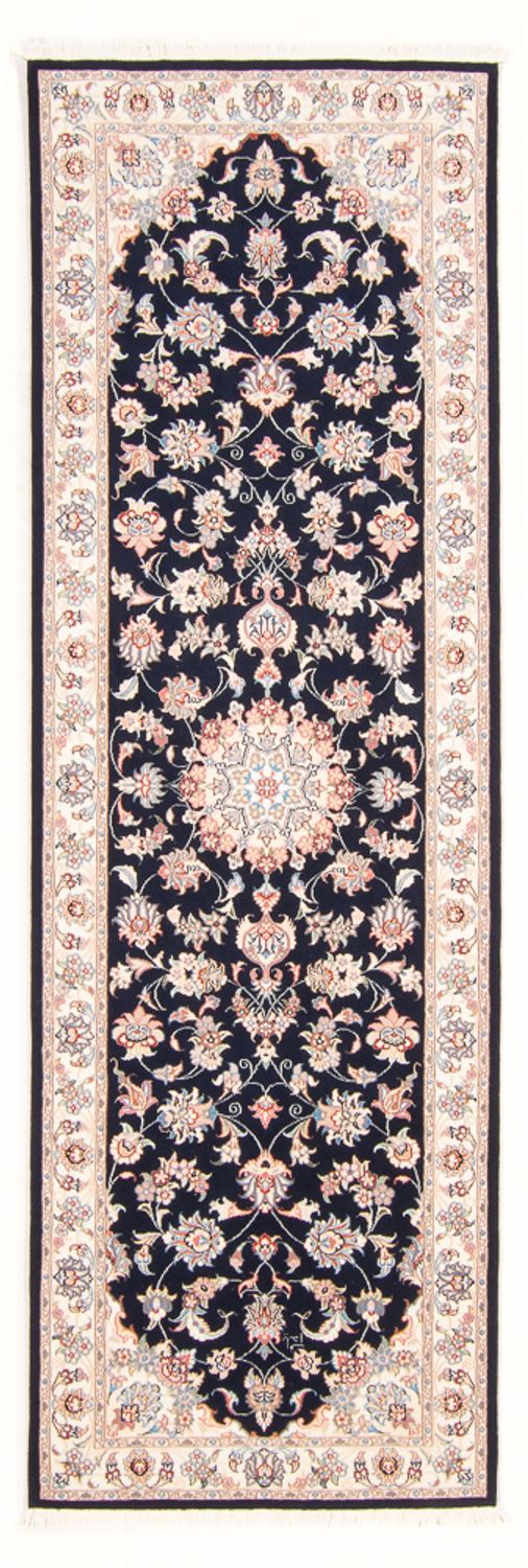 Løber Persisk tæppe - Tabriz - Royal - 252 x 81 cm - mørkeblå