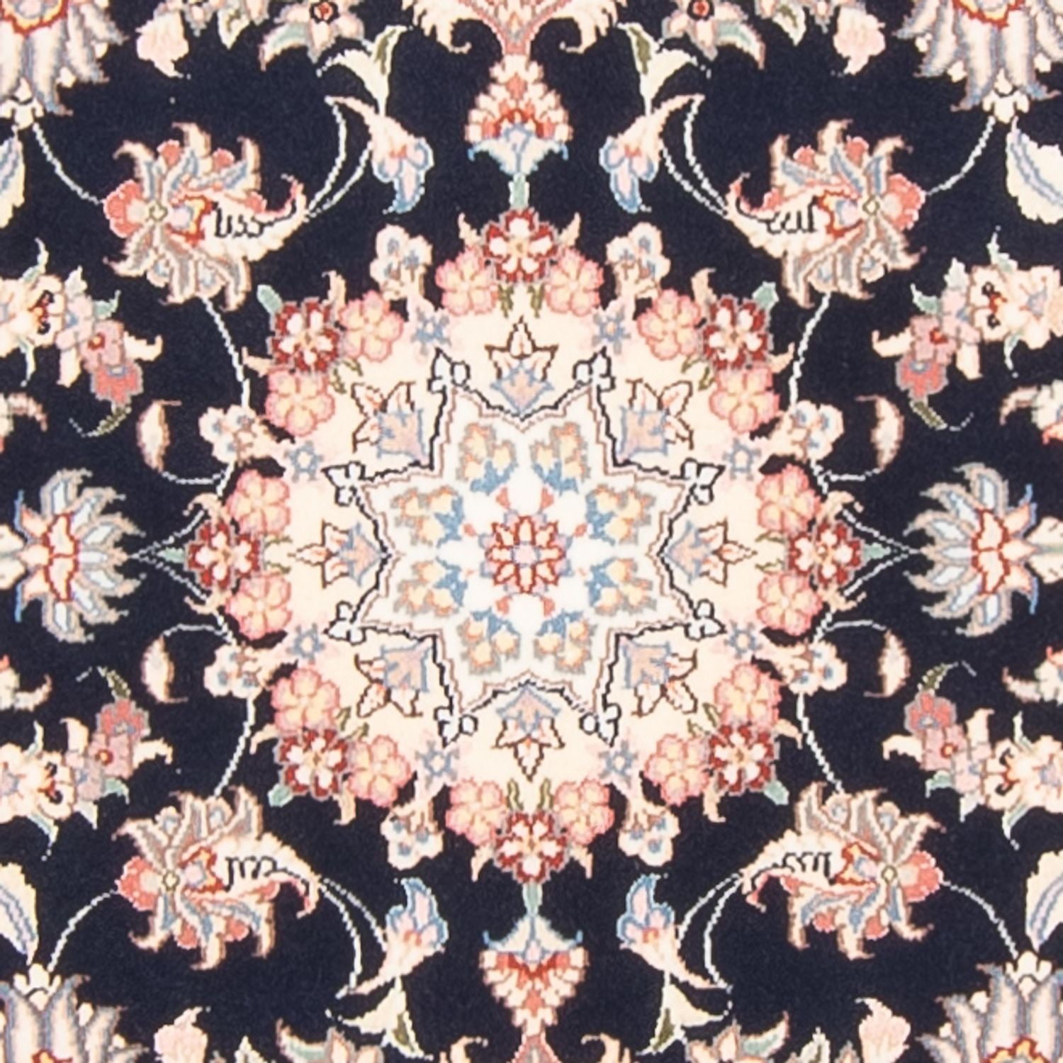 Løber Persisk tæppe - Tabriz - Royal - 252 x 81 cm - mørkeblå
