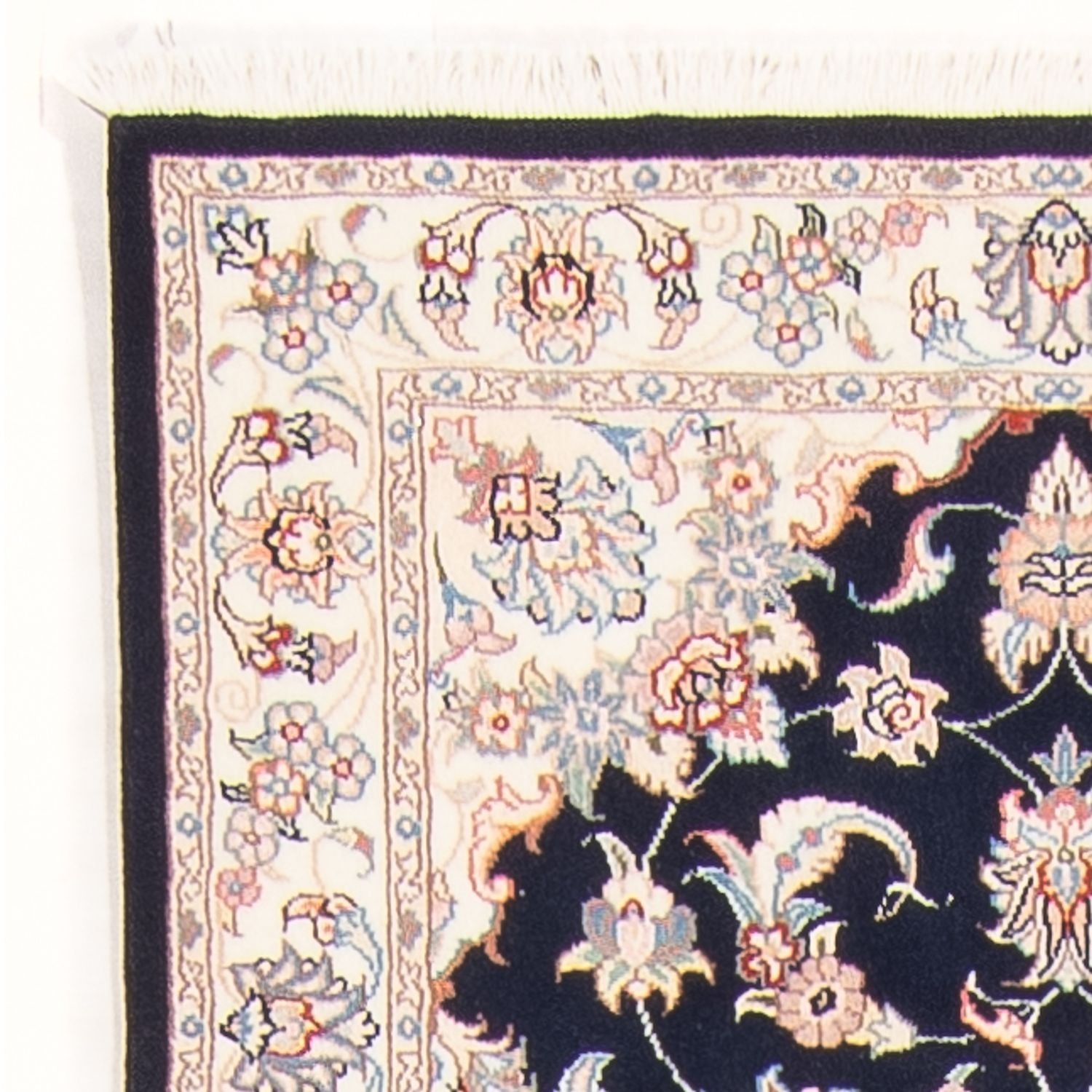 Løber Persisk tæppe - Tabriz - Royal - 252 x 81 cm - mørkeblå