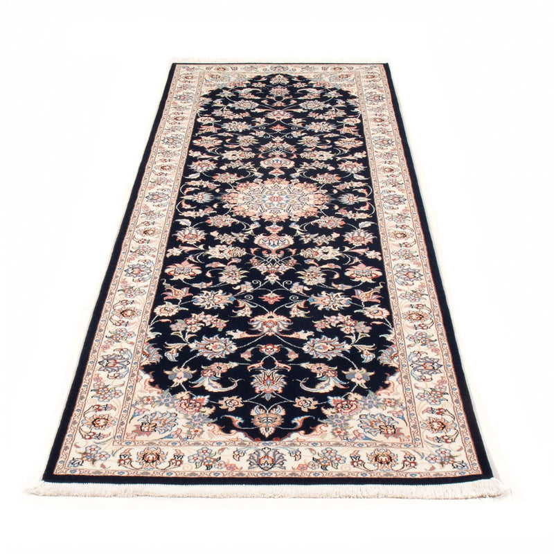 Løber Persisk tæppe - Tabriz - Royal - 252 x 81 cm - mørkeblå