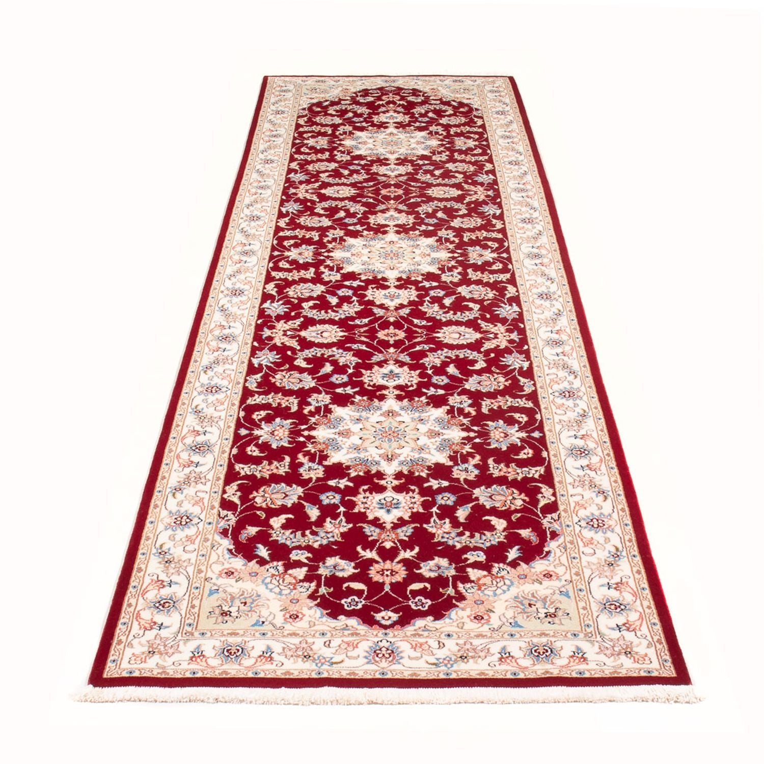 Løber Persisk tæppe - Tabriz - Royal - 305 x 81 cm - rød