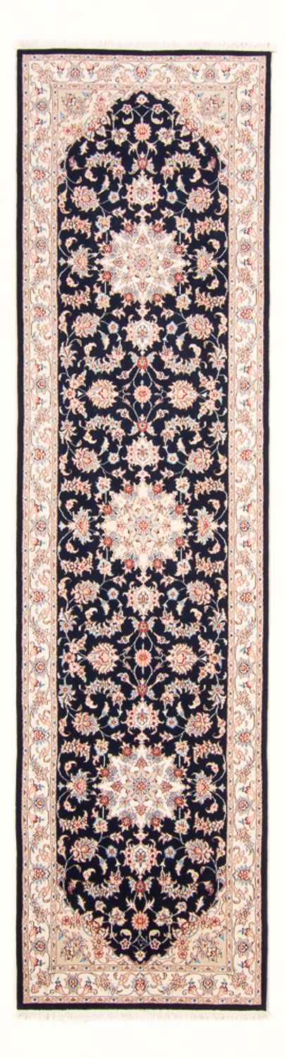 Løber Persisk tæppe - Tabriz - Royal - 295 x 81 cm - mørkeblå