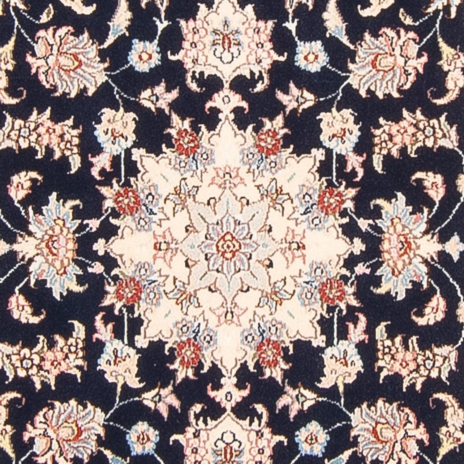 Løber Persisk tæppe - Tabriz - Royal - 295 x 81 cm - mørkeblå