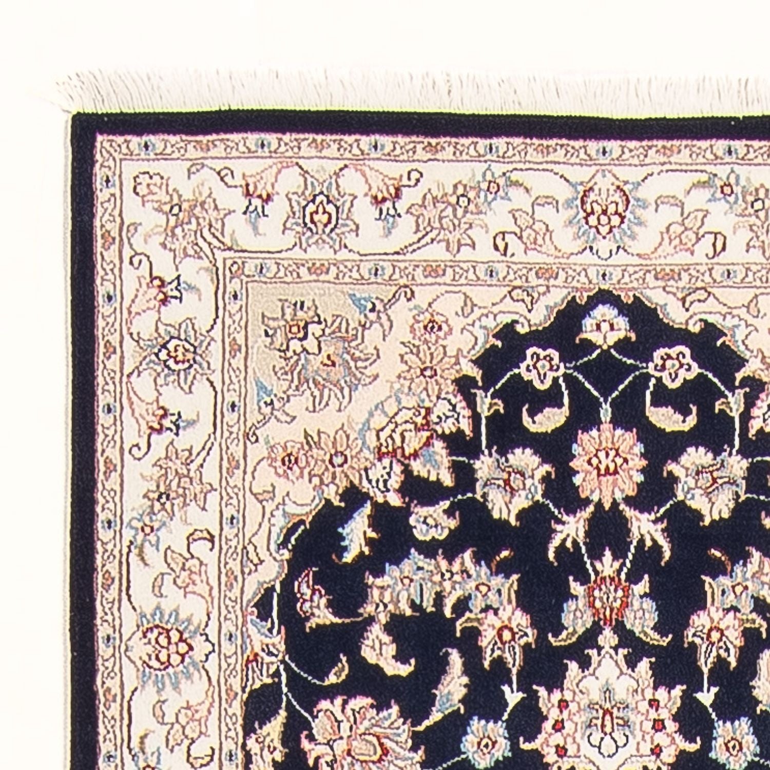 Løber Persisk tæppe - Tabriz - Royal - 295 x 81 cm - mørkeblå