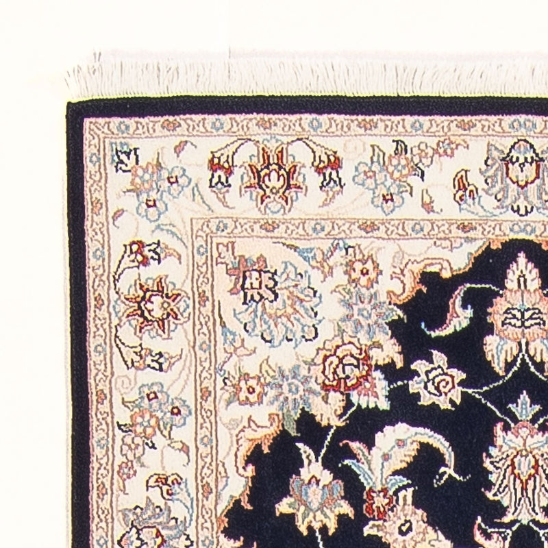 Løber Persisk tæppe - Tabriz - Royal - 251 x 80 cm - mørkeblå