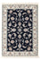 Persisk tæppe - Nain - Premium - 118 x 80 cm - mørkeblå