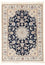Persisk tæppe - Nain - Premium - 120 x 80 cm - mørkeblå