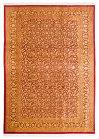 Silketæppe - Ghom Silk - Premium - 300 x 205 cm - orange