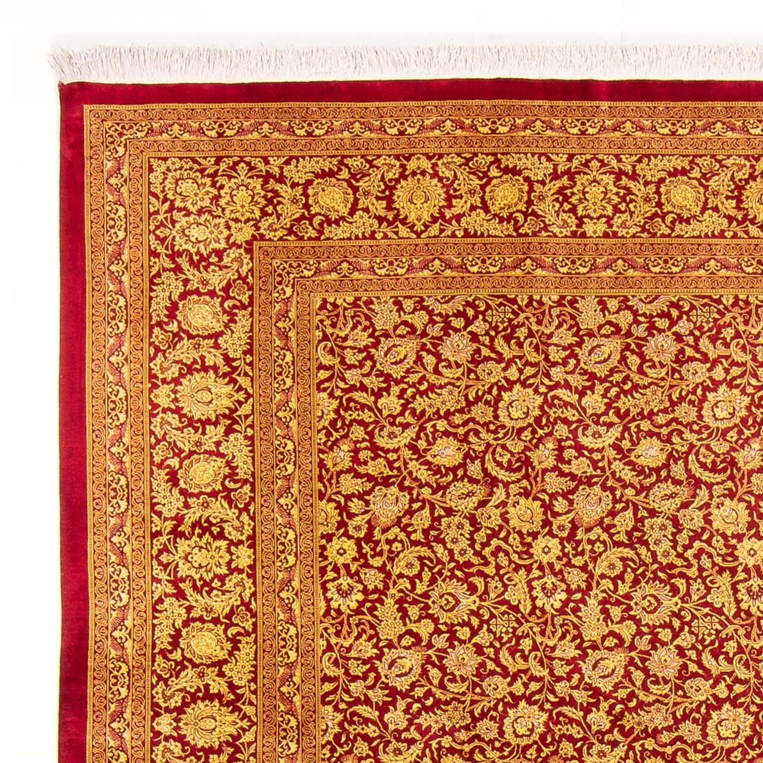 Silketæppe - Ghom Silk - Premium - 300 x 205 cm - orange