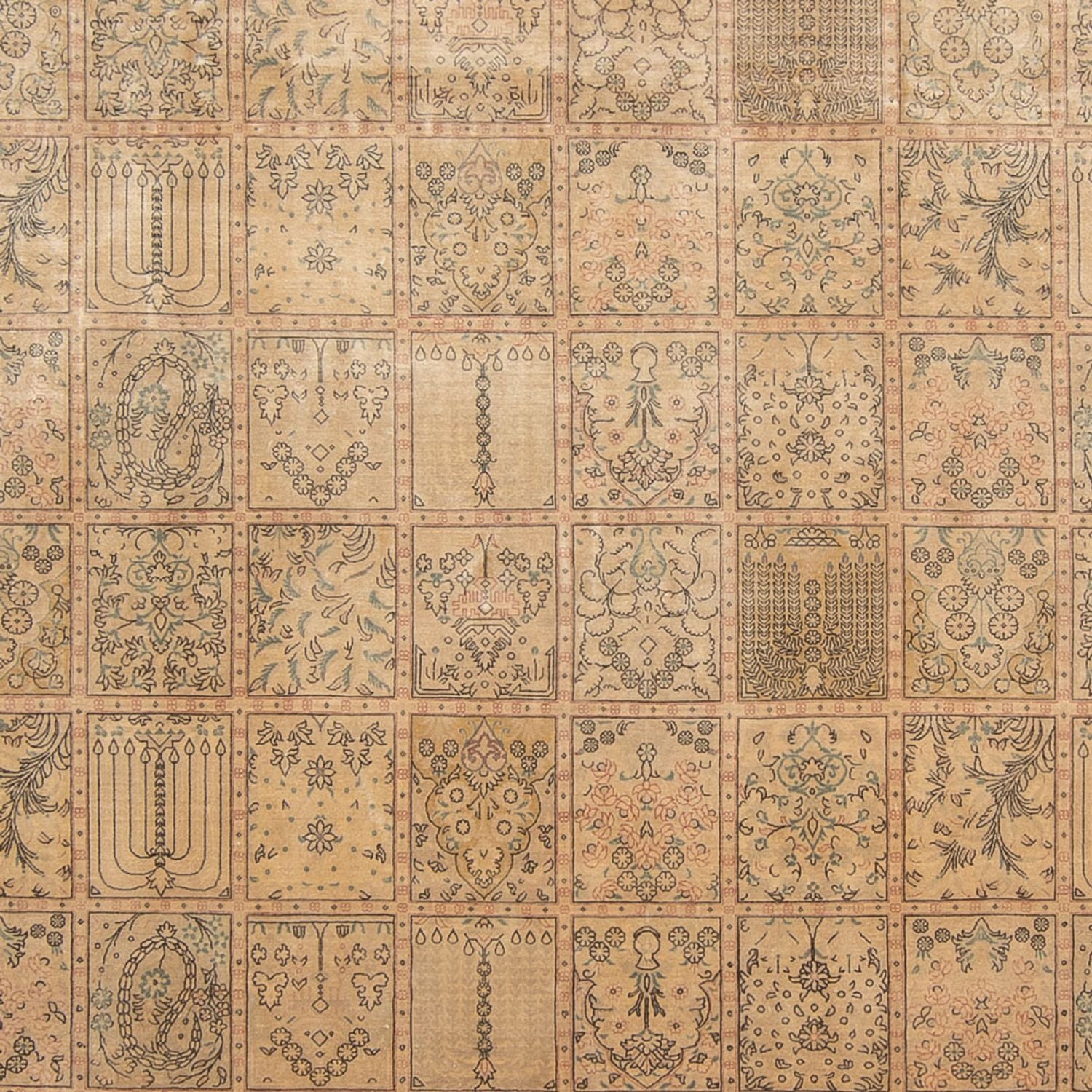 Silketæppe - Ghom Silk - Premium - 294 x 191 cm - mørk beige