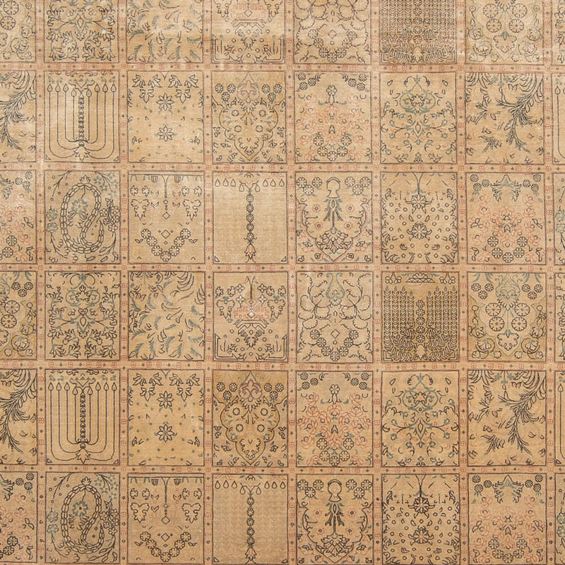 Silketæppe - Ghom Silk - Premium - 294 x 191 cm - mørk beige