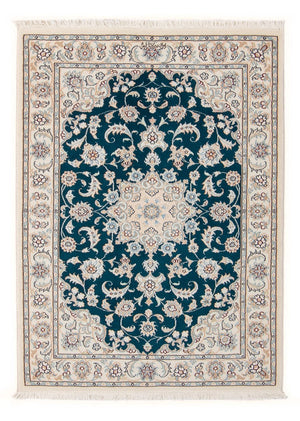 Persisk tæppe - Nain - Premium - 120 x 81 cm - mørkegrøn
