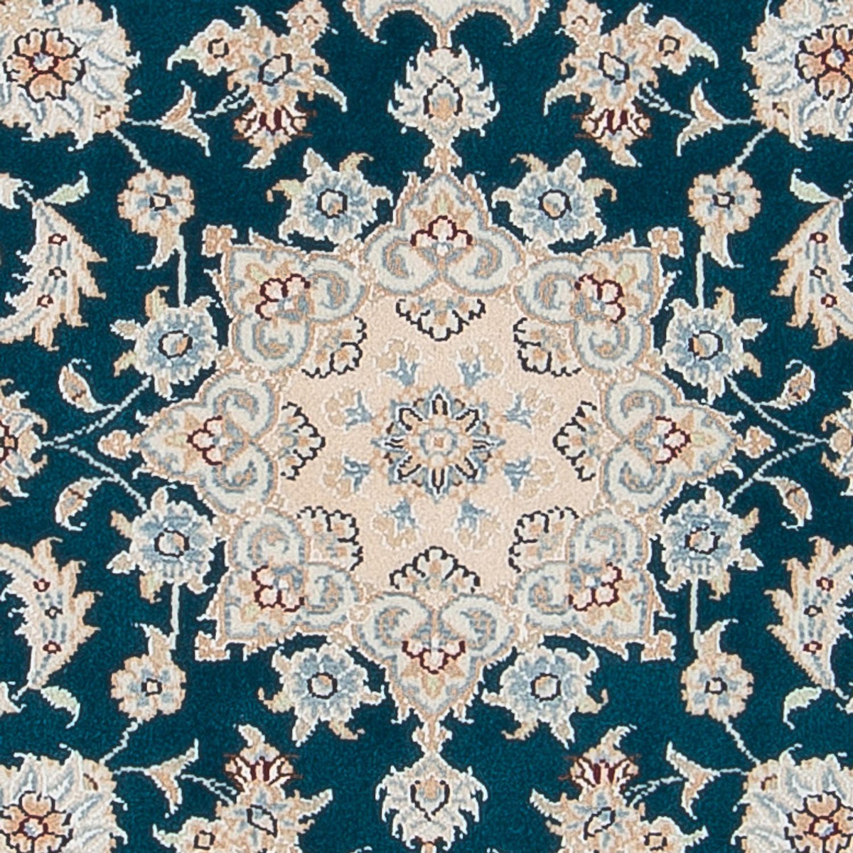 Persisk tæppe - Nain - Premium - 120 x 81 cm - mørkegrøn