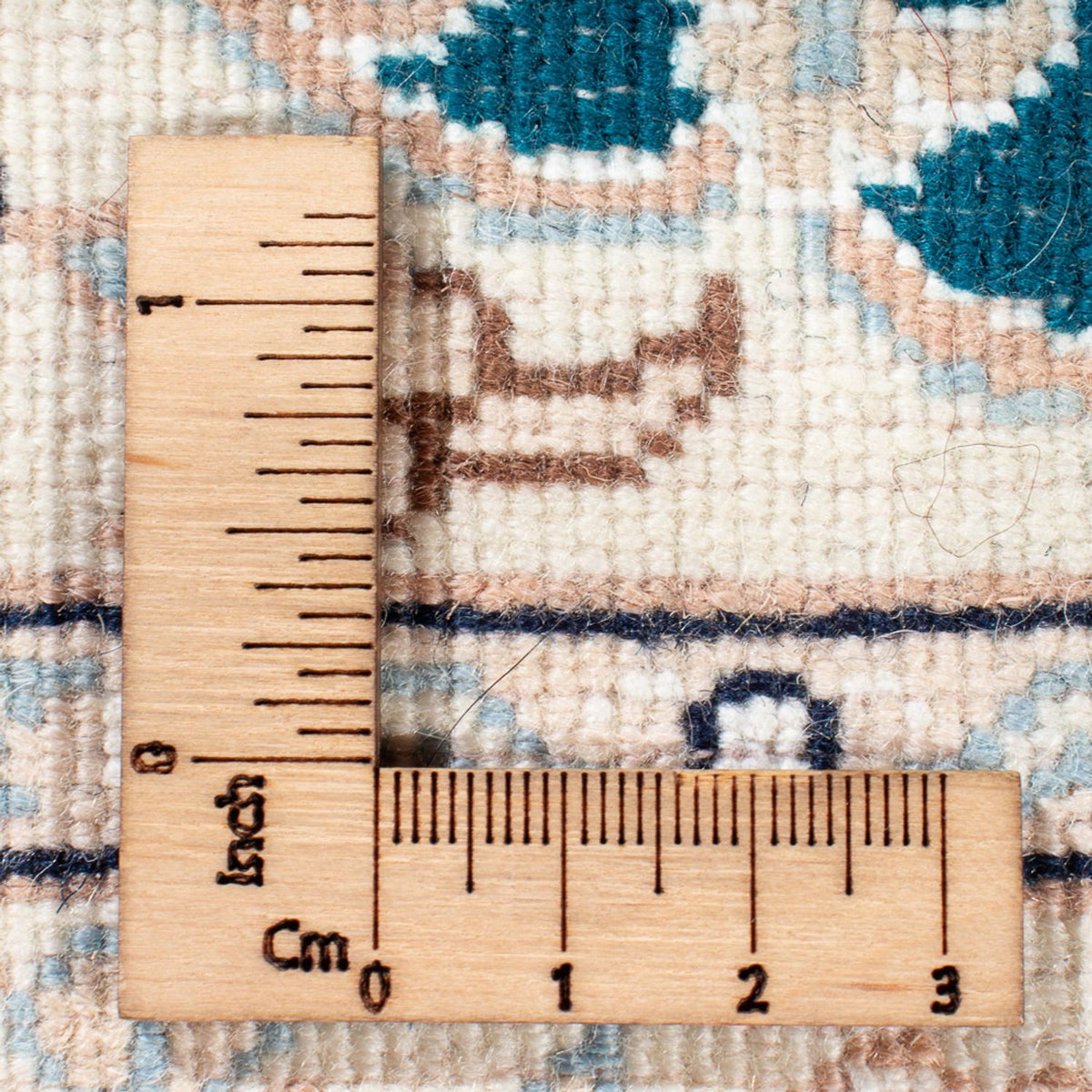 Persisk tæppe - Nain - Premium - 120 x 81 cm - mørkegrøn