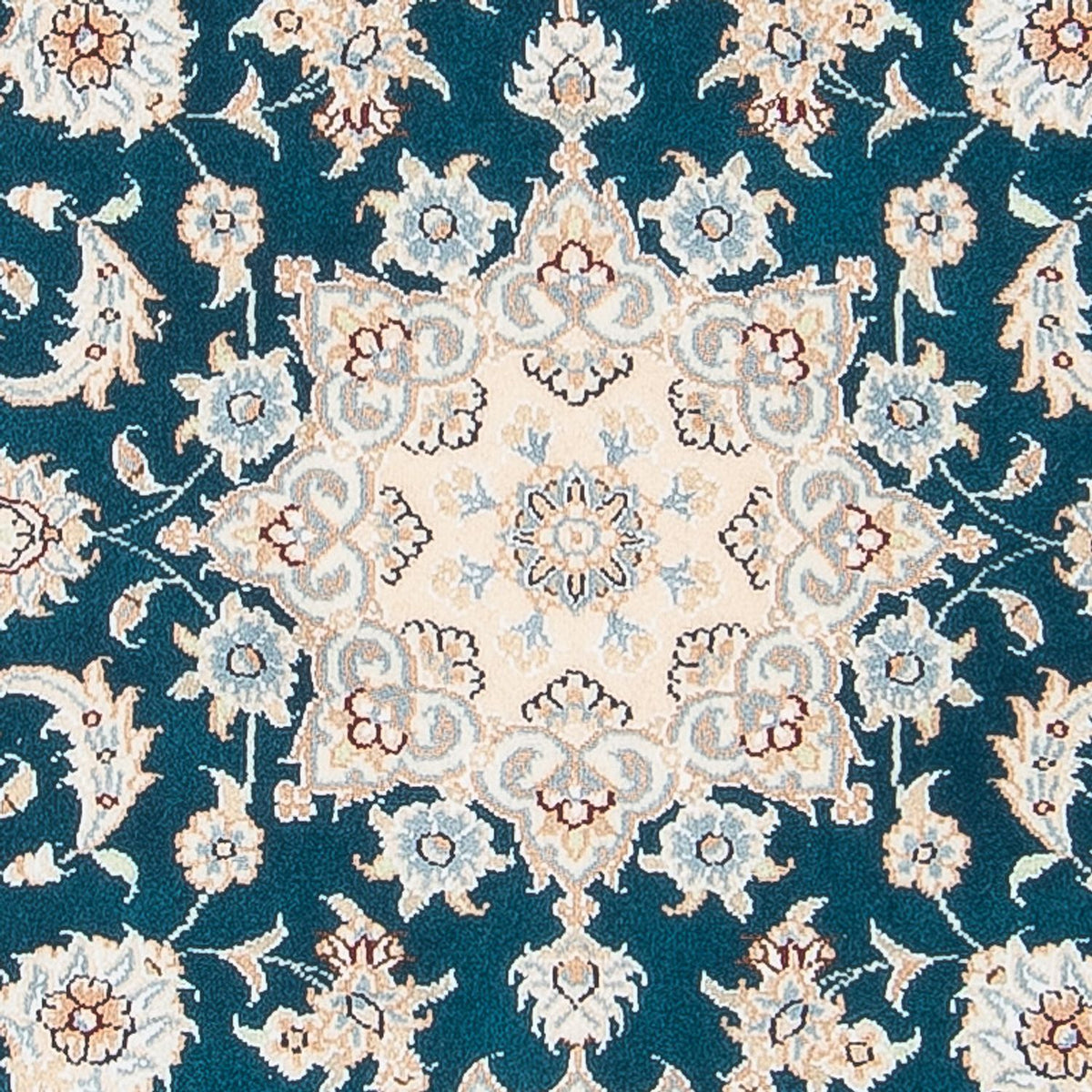 Persisk tæppe - Nain - Premium - 120 x 80 cm - mørkegrøn